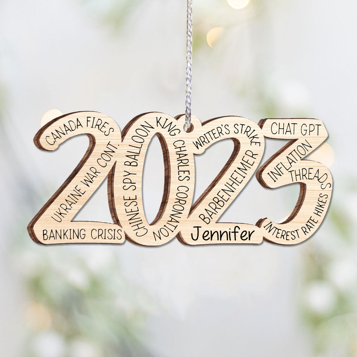 What A Great Year - Personalized Christmas Ornament