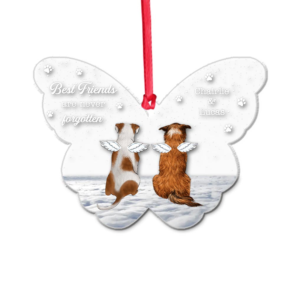 Best Friends Are Never Forgotten - Personalized Dog Ornament