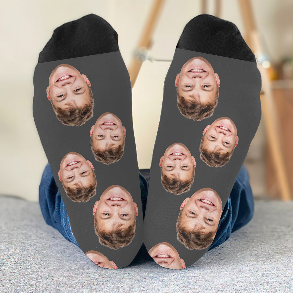 Custom Face - Personalized grandson Socks