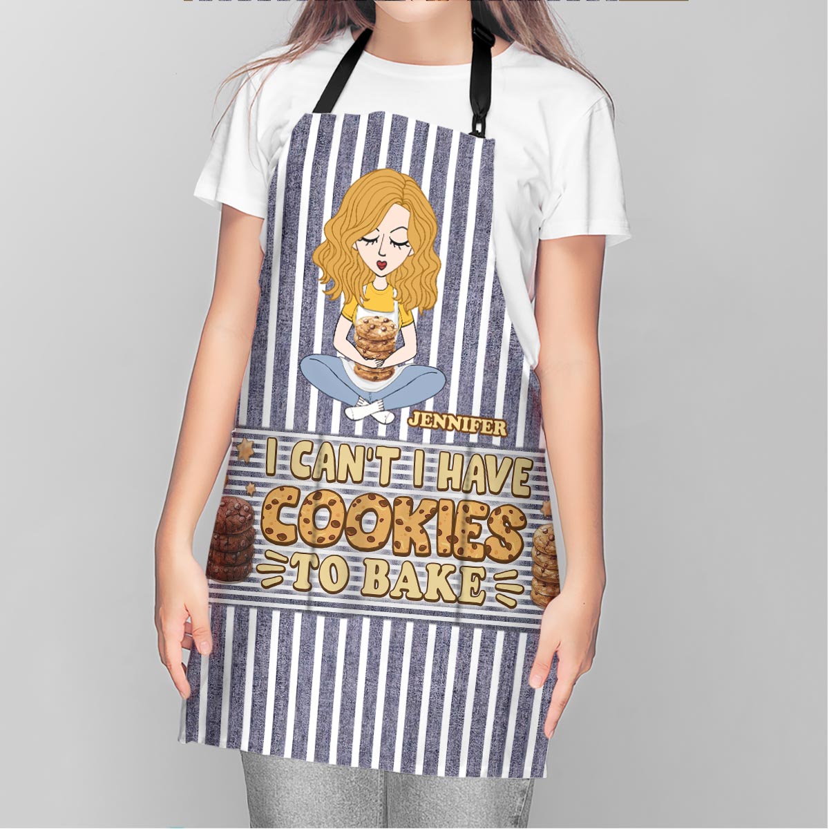 I Can't I Have Cookies To Bake - Personalized Baking Apron