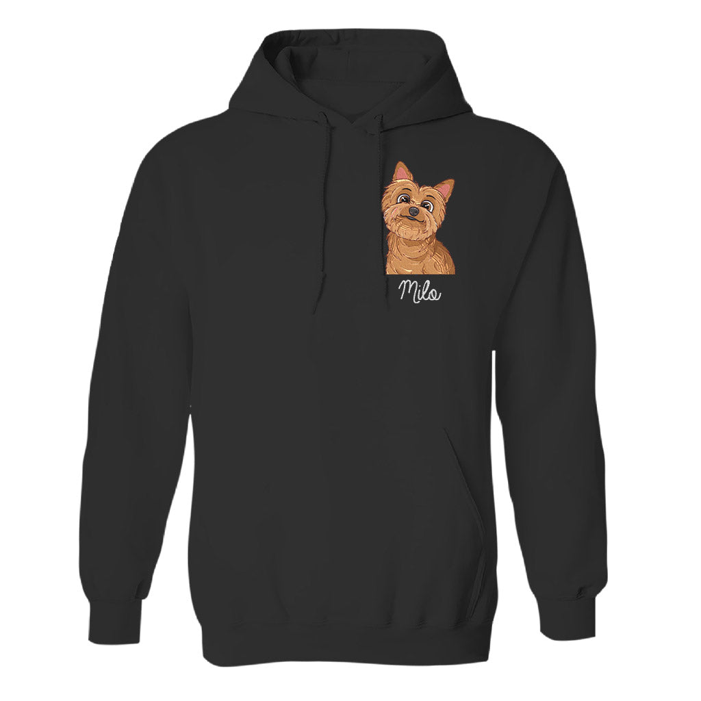 Custom 2D Photo - Personalized Dog Embroidered Hoodie