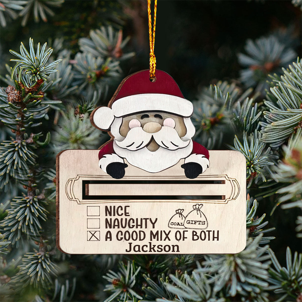 Totally On The Nice List - Personalized Christmas Ornament