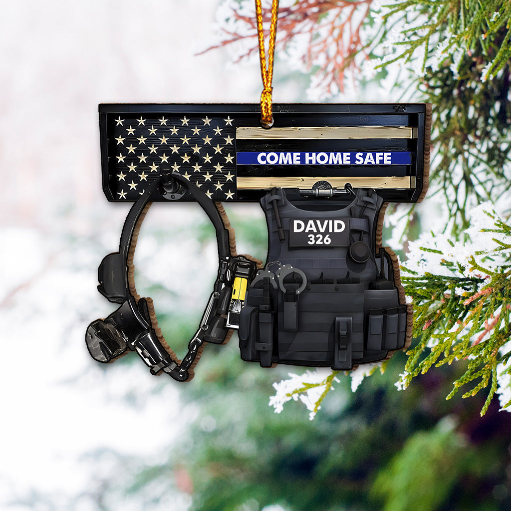 Come Home Safe - Personalized Police Officer Ornament