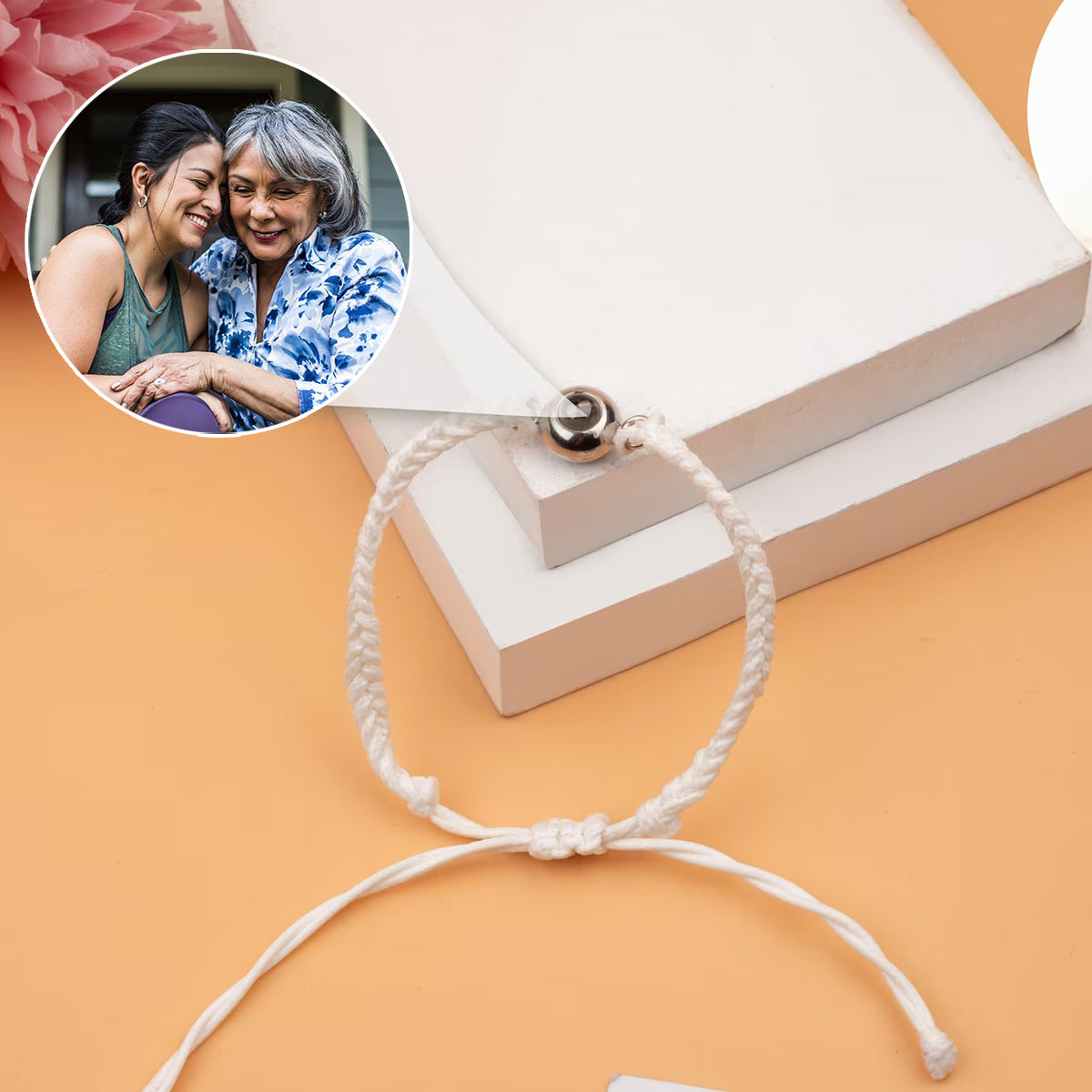 Capture Memories - Gift for Step Mom - Personalized Projection Bracelet