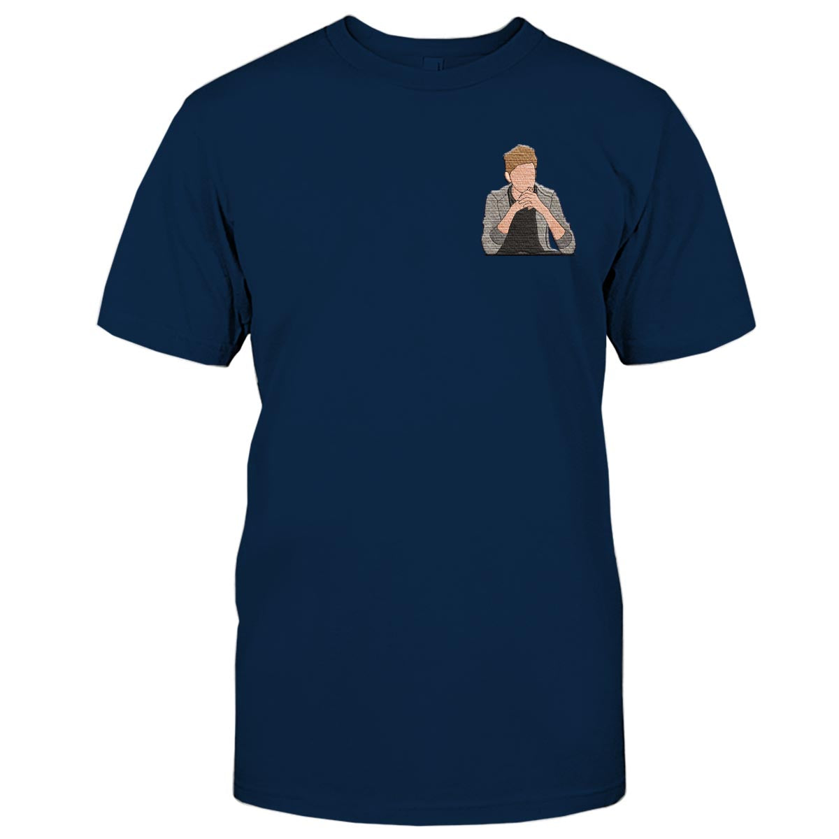 Custom 2D Photo - Personalized grandson Embroidered T-shirt