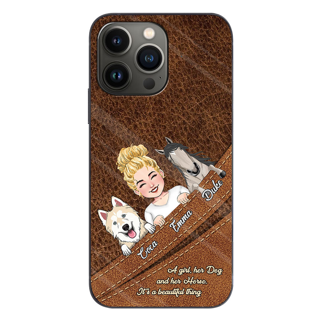 What A Beautiful Thing - Personalized Horse Phone Case