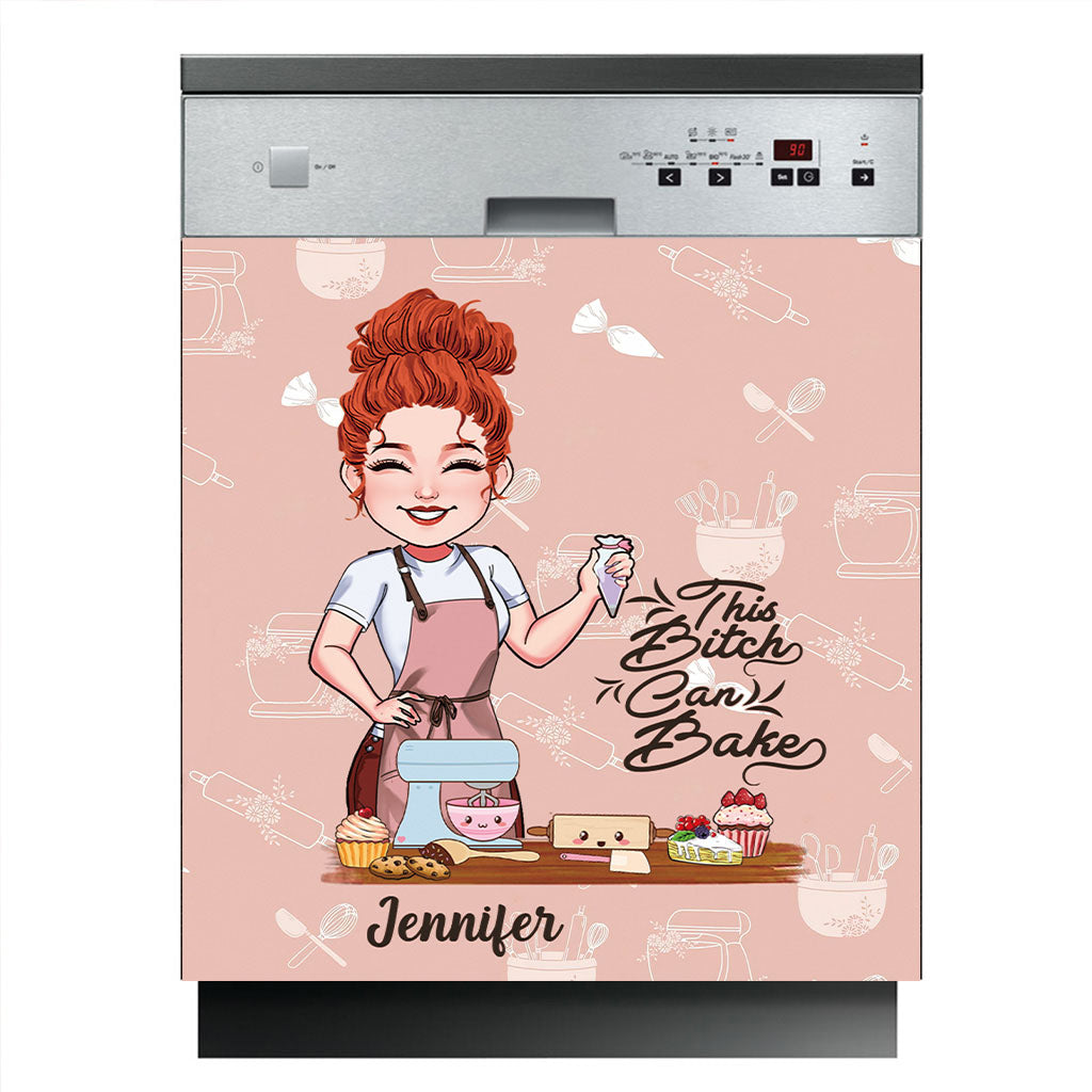 This B Can Bake - Personalized Baking Dishwasher Cover