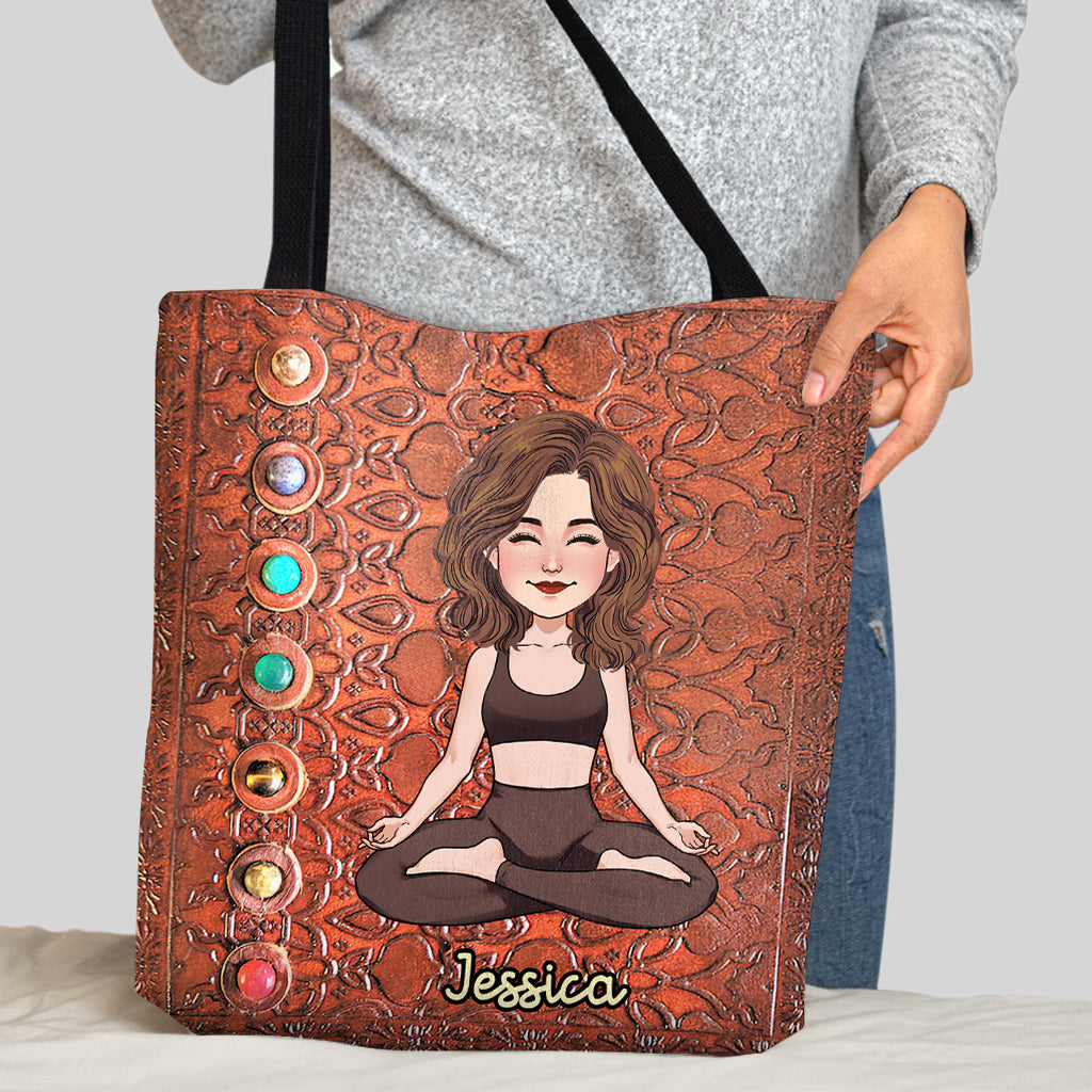 Namaste - Personalized Yoga Tote Bag, Sunflowerly in 2023
