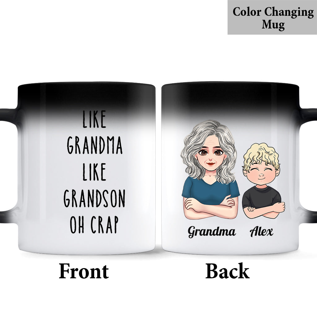 Like Mother Like Daughter Oh Crap - Family gift for aunt, mom, grandma -  Personalized Mug