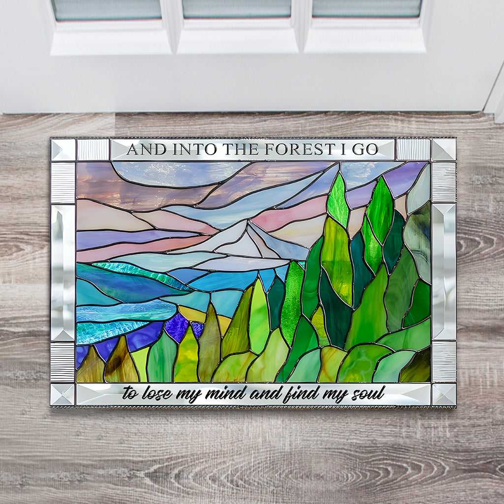 Discover And Into The Forest I Go - Hiking Doormat