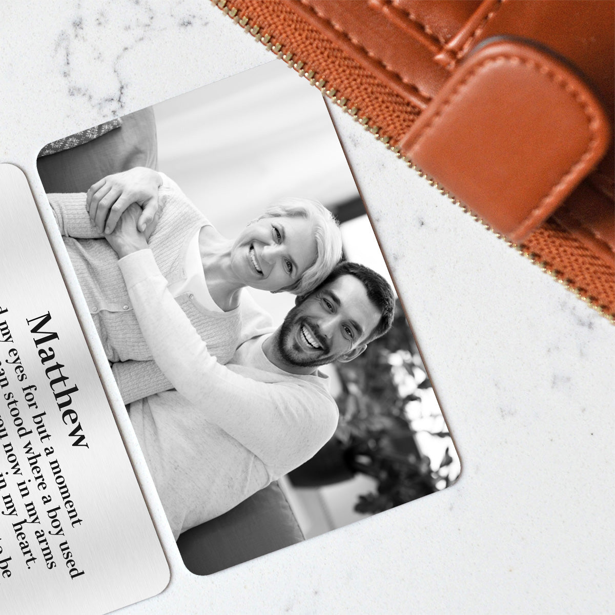 You Made Me So Proud - Personalized Son Wallet Insert Card