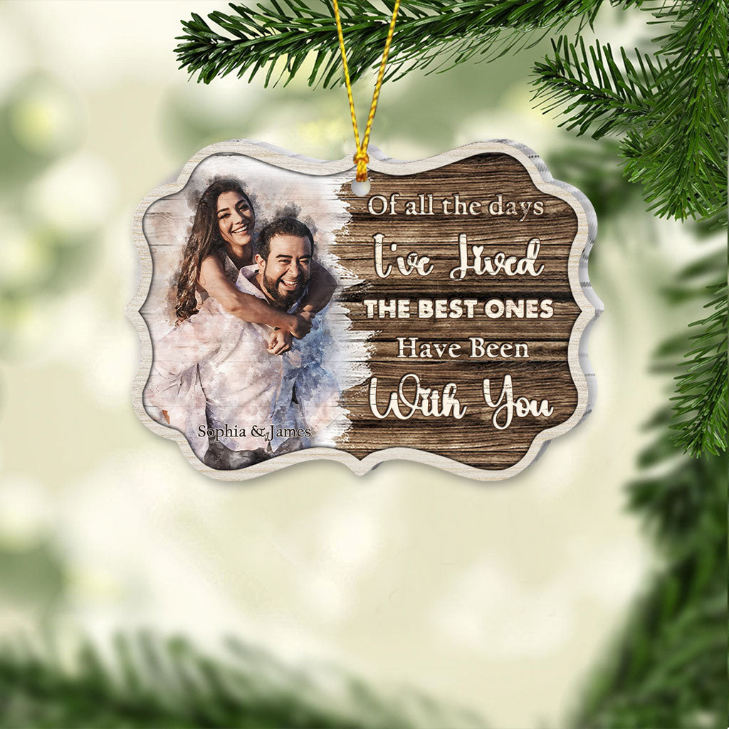 Discover The Best Days Have Been With You - Personalized Couple Ornament