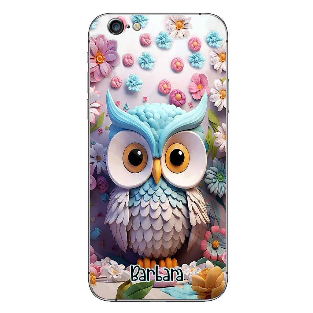 Cool Owl - Personalized Owl Phone Case