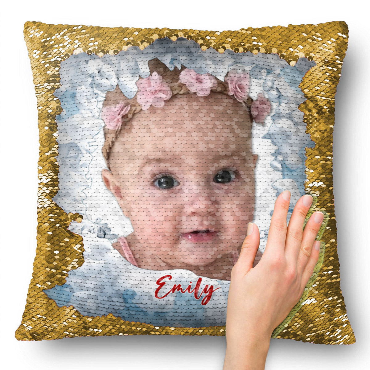 My Kids - Personalized Kid Sequin Pillow Cover