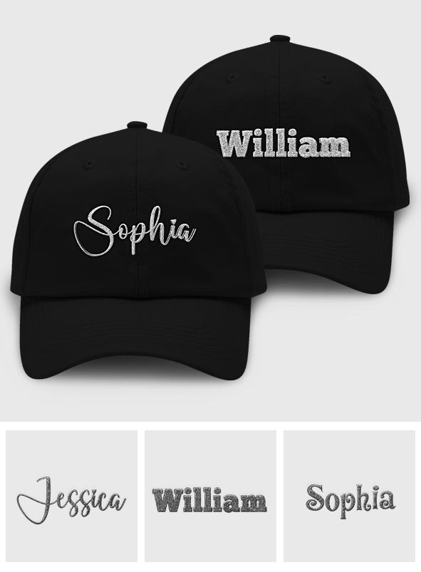 Custom Name - Personalized Couple Embroidered Classic Cap