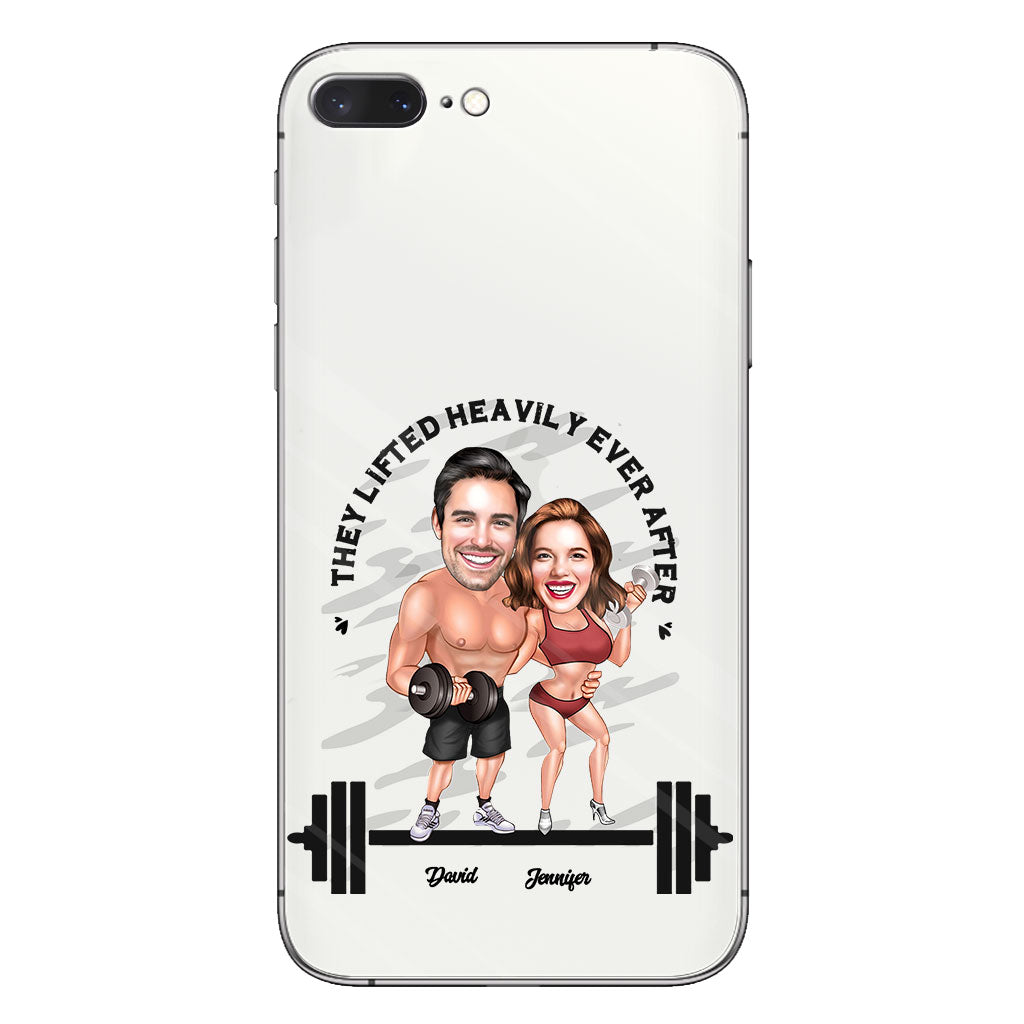 They Lifted Heavily Ever After - Personalized Fitness Clear Phone Case