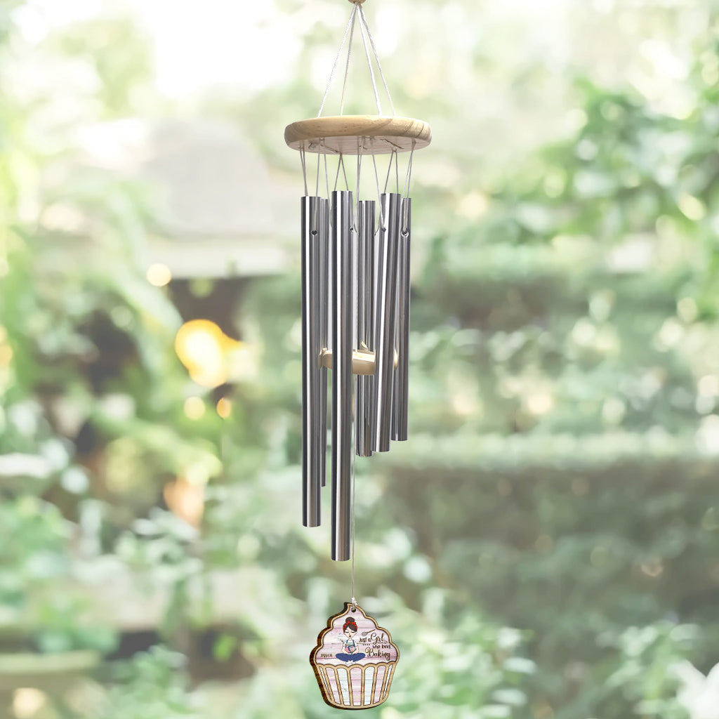 Just A Girl Who Loves Baking - Personalized Baking Wind Chime