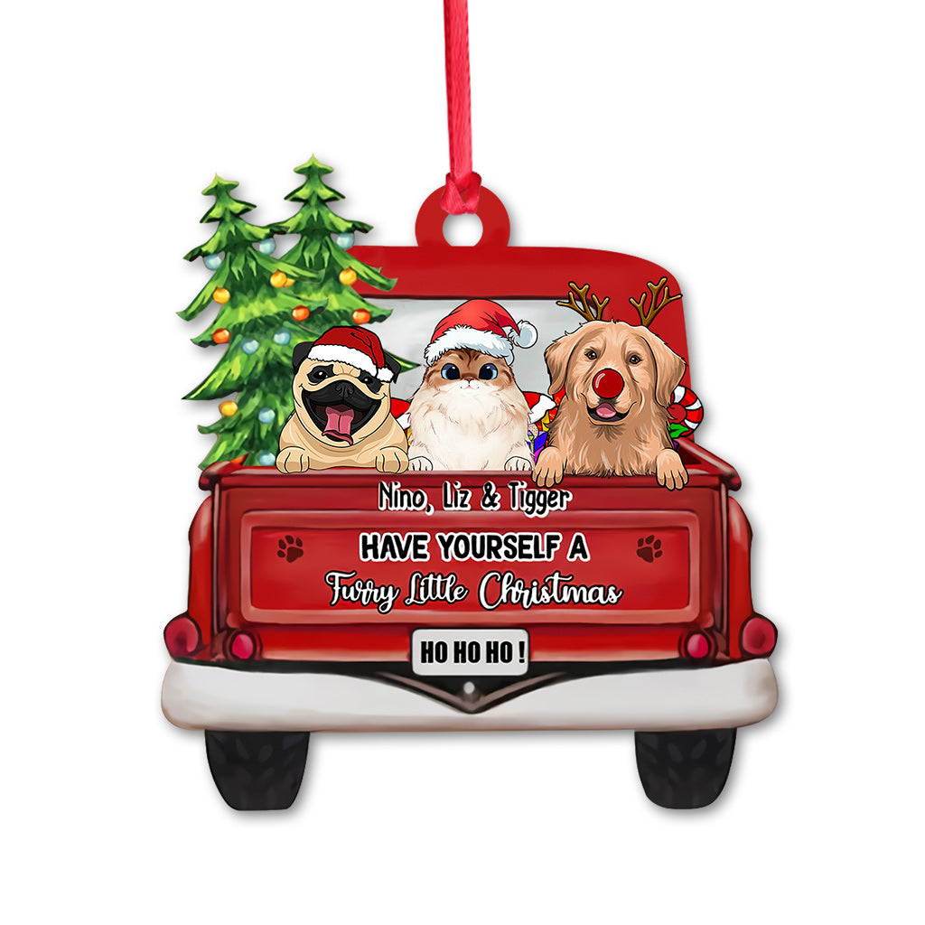 Have Yourself A Furry Little Christmas - Personalized Ornament For