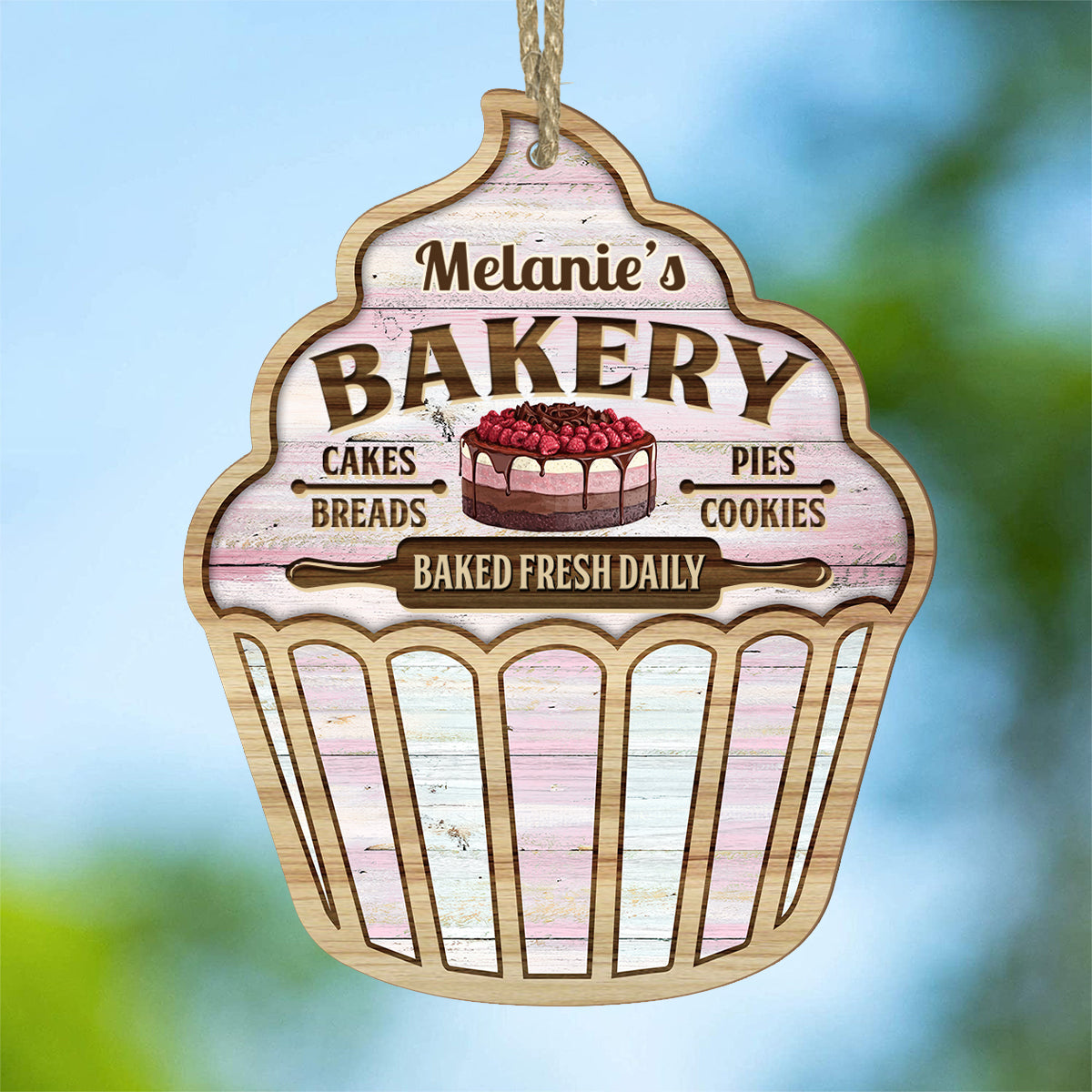 Just A Girl Who Loves Baking - Personalized Baking Suncatcher