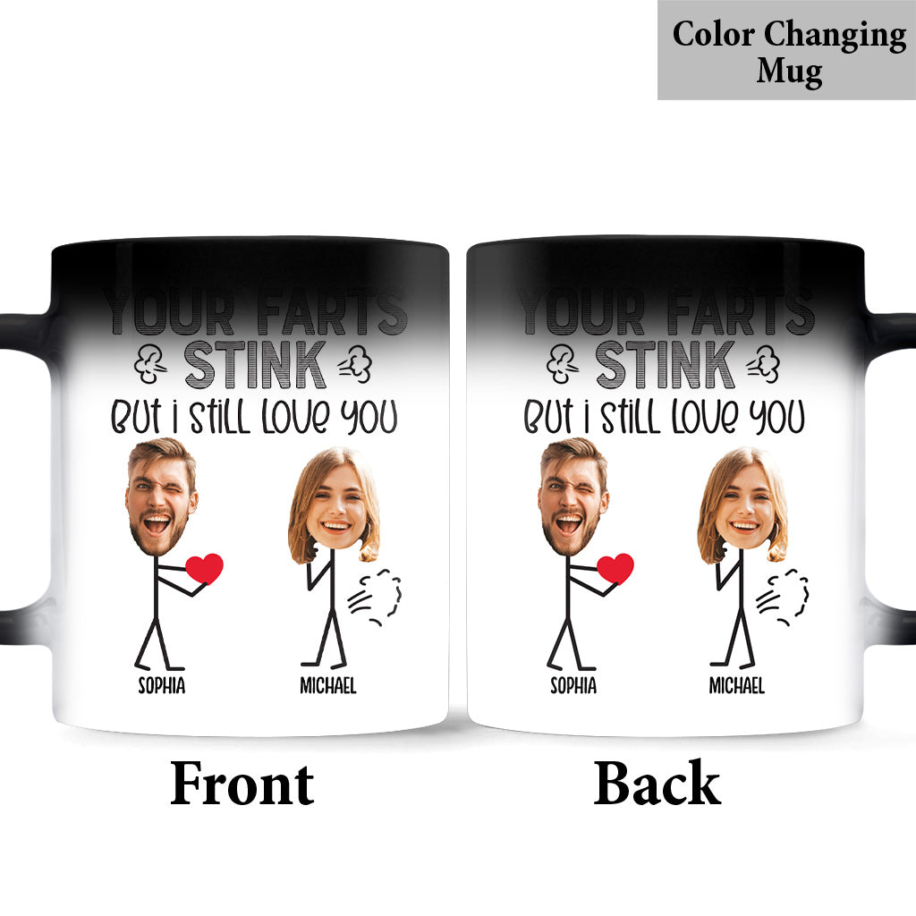 Your Fart Is Stink - Personalized Couple Mug