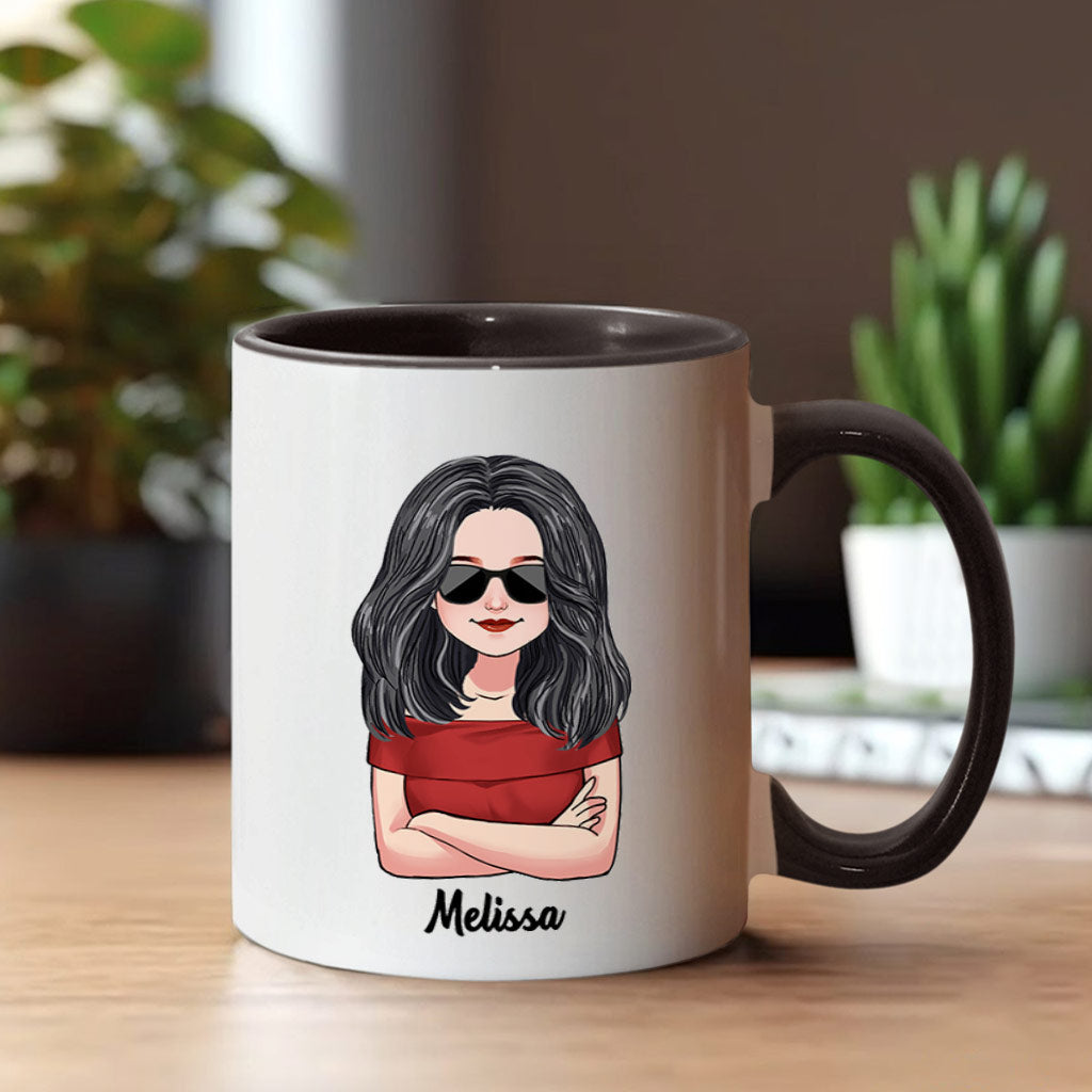 Best Daughter Ever - Personalized Daughter Accent Mug