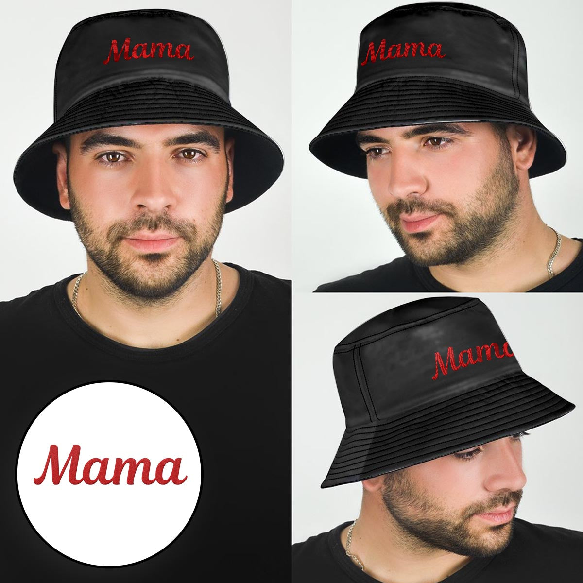 Custom Name - Personalized Mother Embroidered Bucket Hat