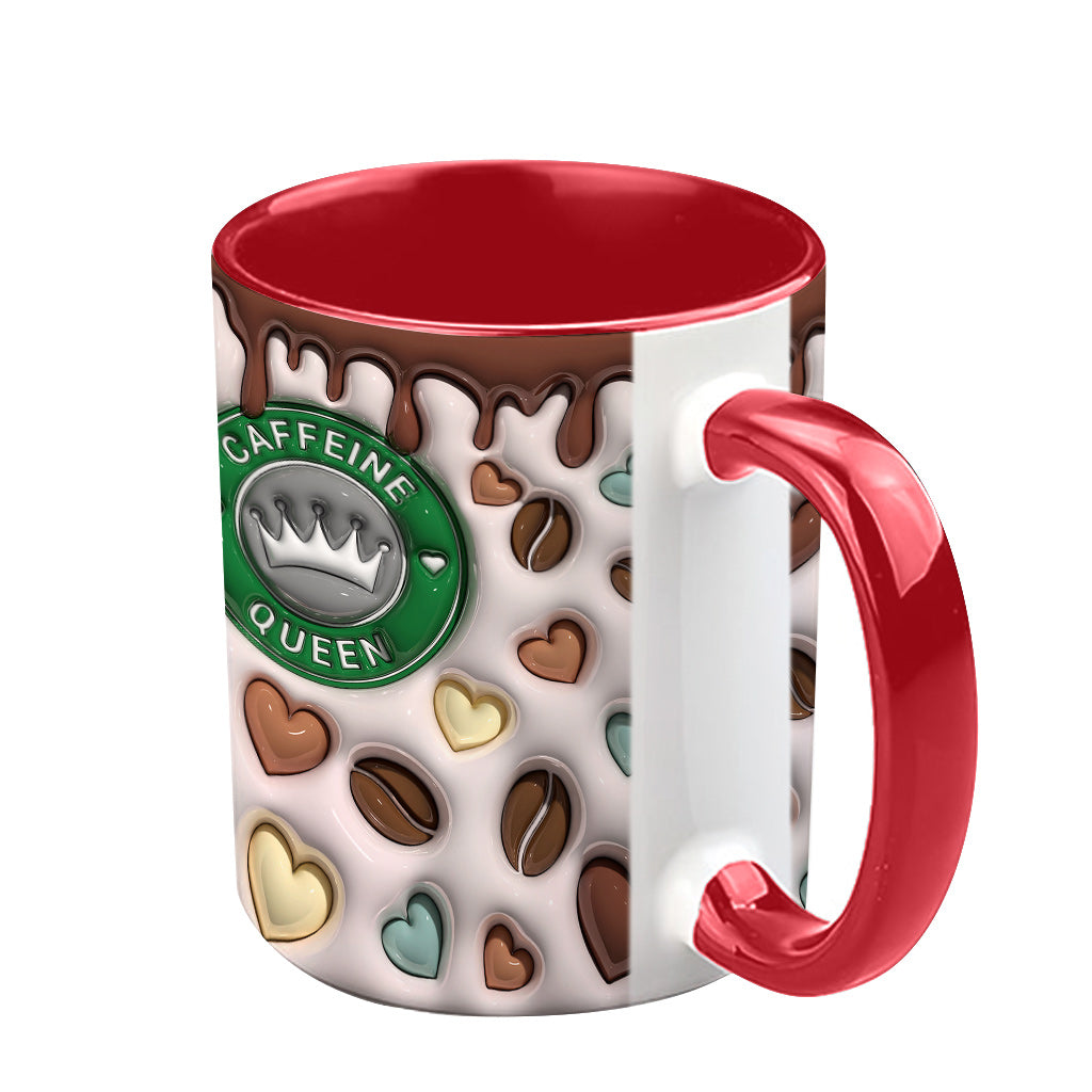 Caffeine Queen - Personalized Coffee Accent Mug