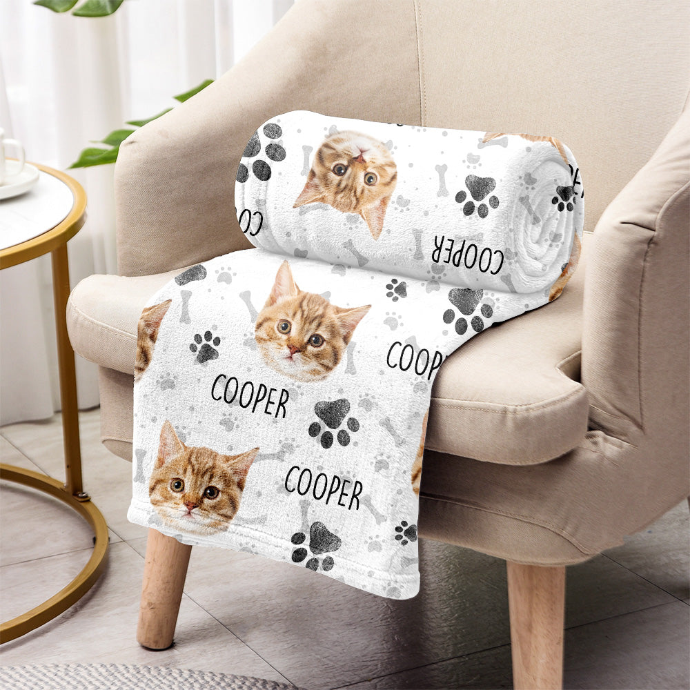 Colorful Pattern - Personalized Cat Blanket