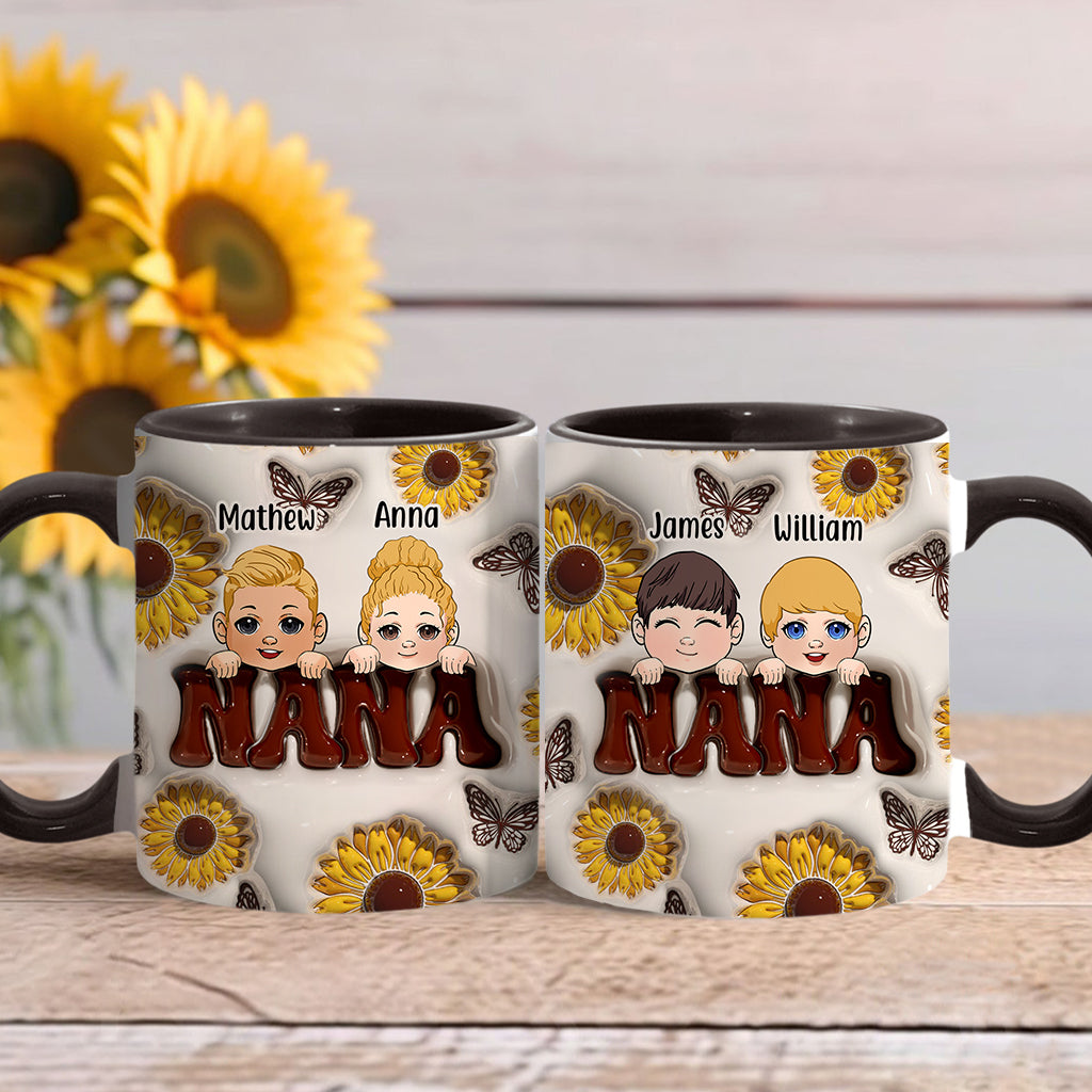 Discover Best Grandma/Nana/Mimi Ever - Gift for grandma - Personalized Accent Mug