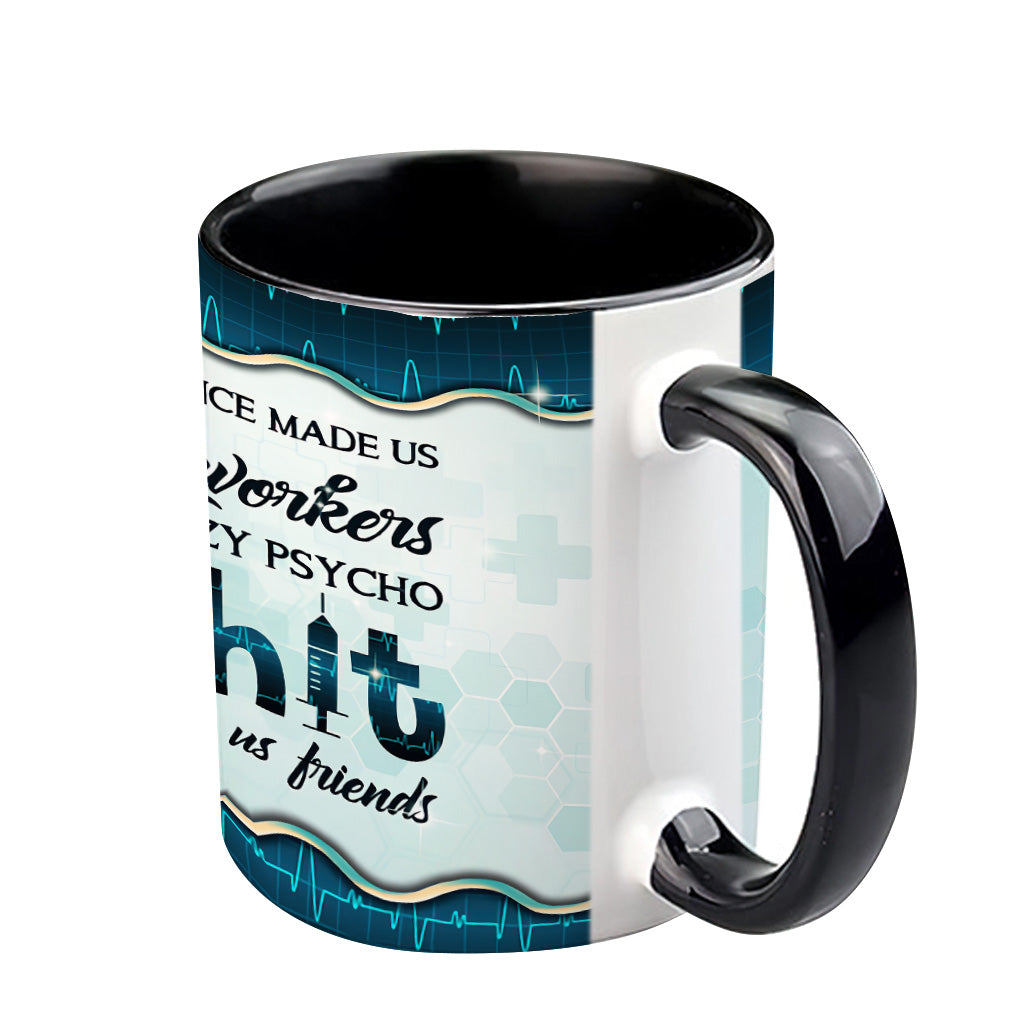 Chance Made Us Coworkers - Personalized Nurse Accent Mug