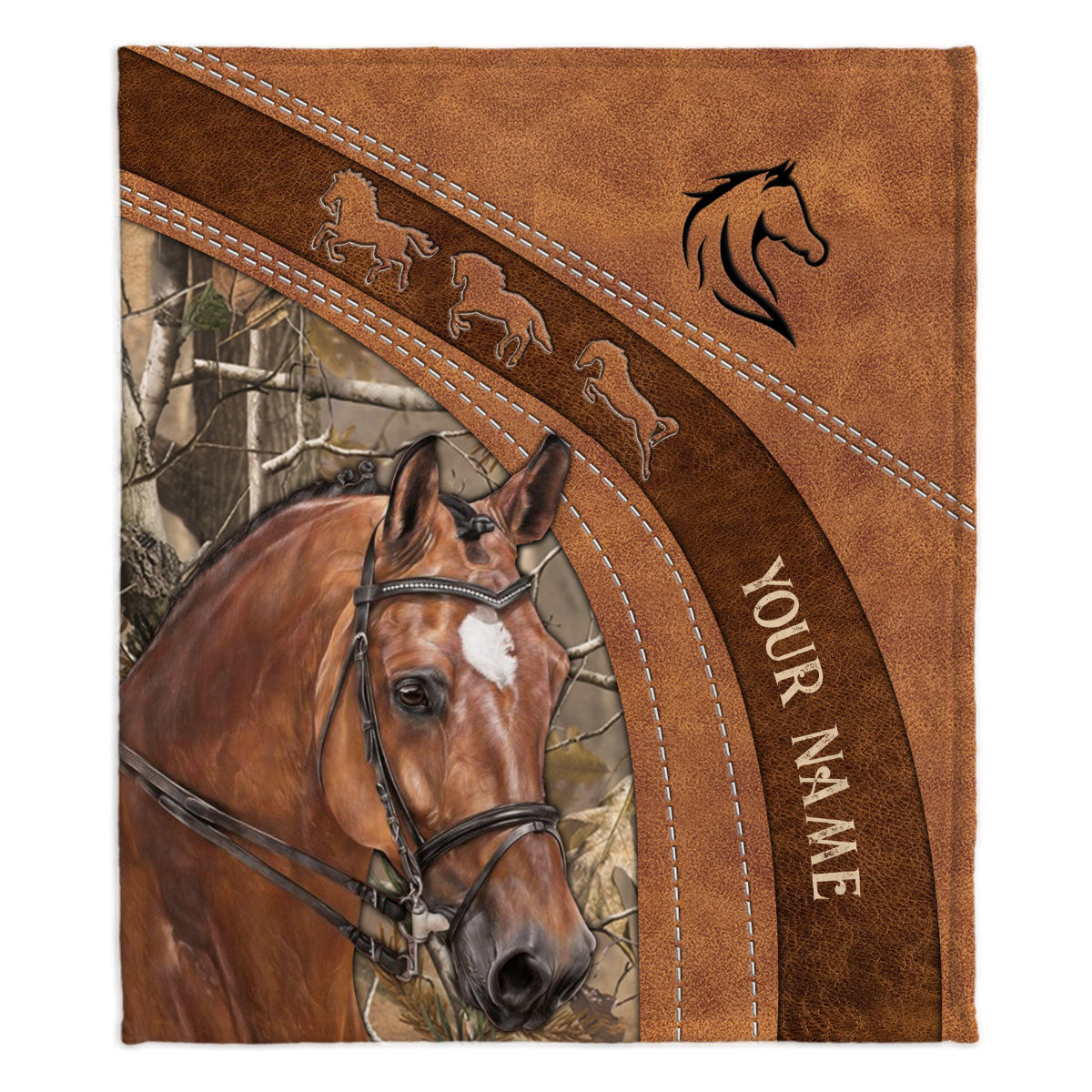 Love Horses - Personalized Horse Blanket