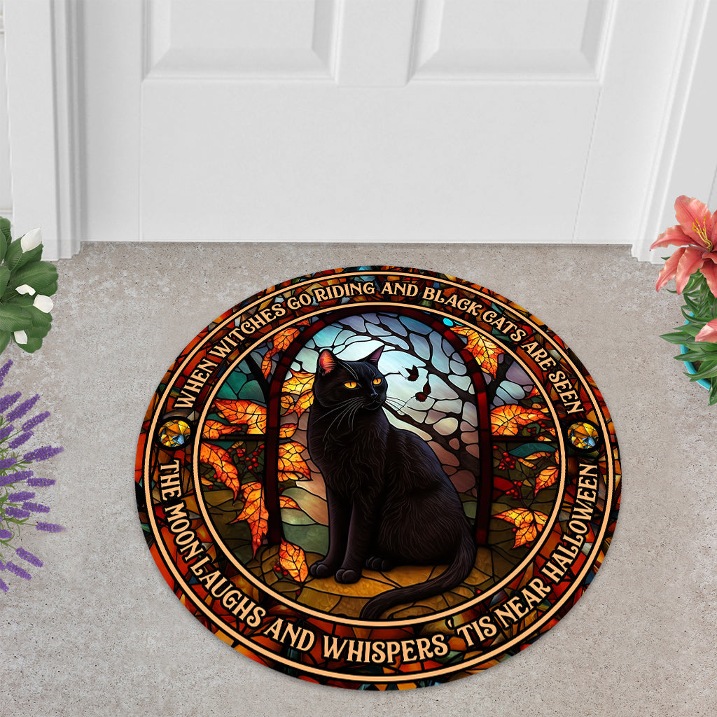 When Witches Go Riding And Black Cats Are Seen Witch - Witch Shaped Doormat