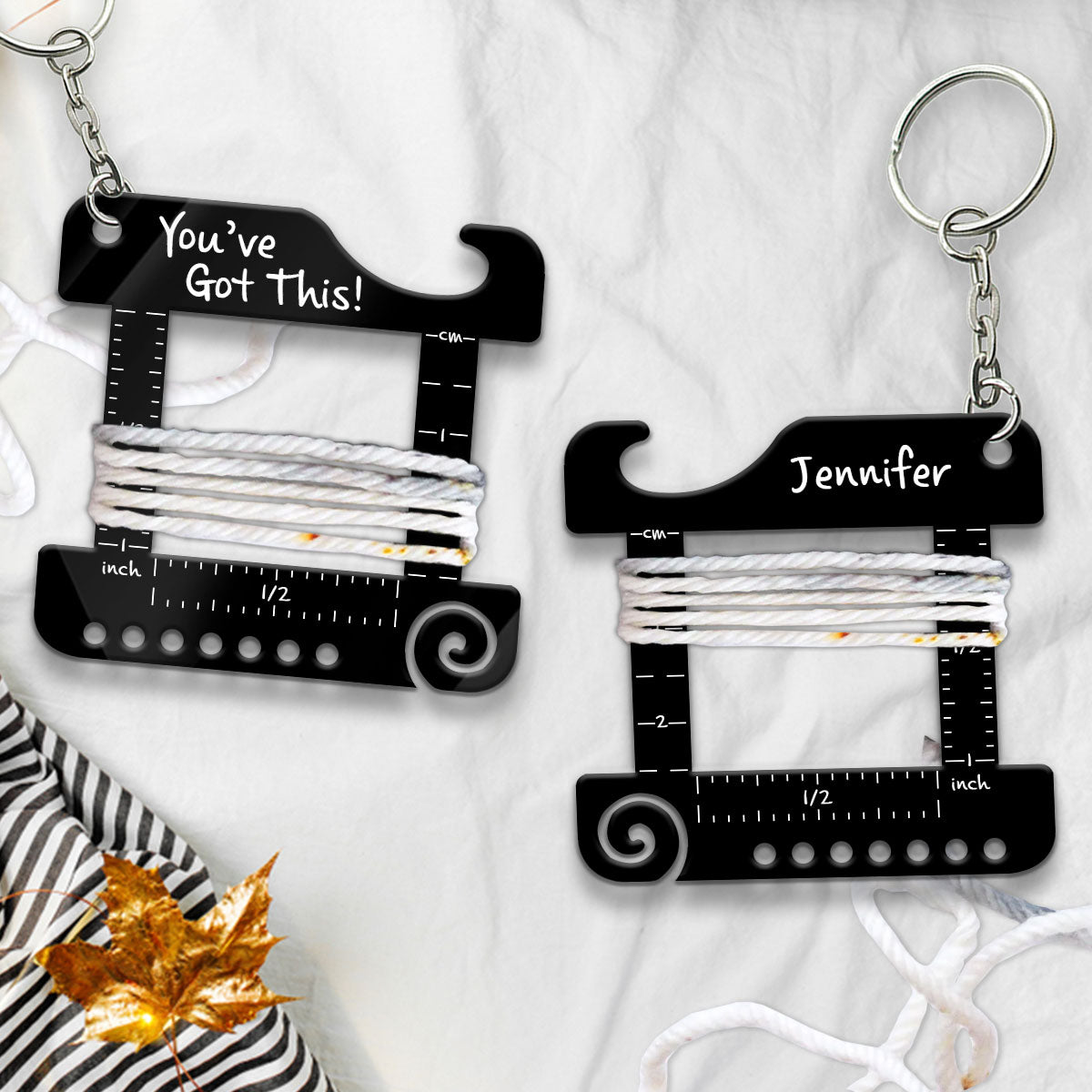 You’ve Got This! - Personalized Knitting Keychain