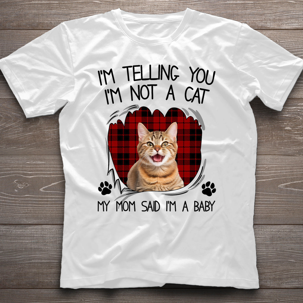 My Mom Said I'm A Baby - Personalized Cat T-shirt And Hoodie