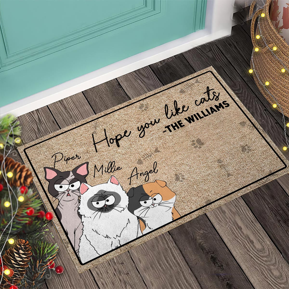 Hope You Like Dog - Personalized Dog Doormat