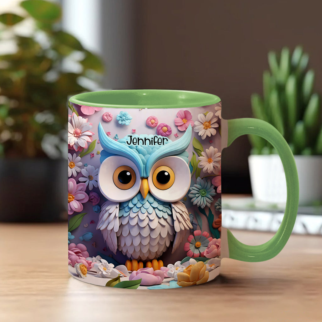 Cool Owl - Personalized Owl Accent Mug