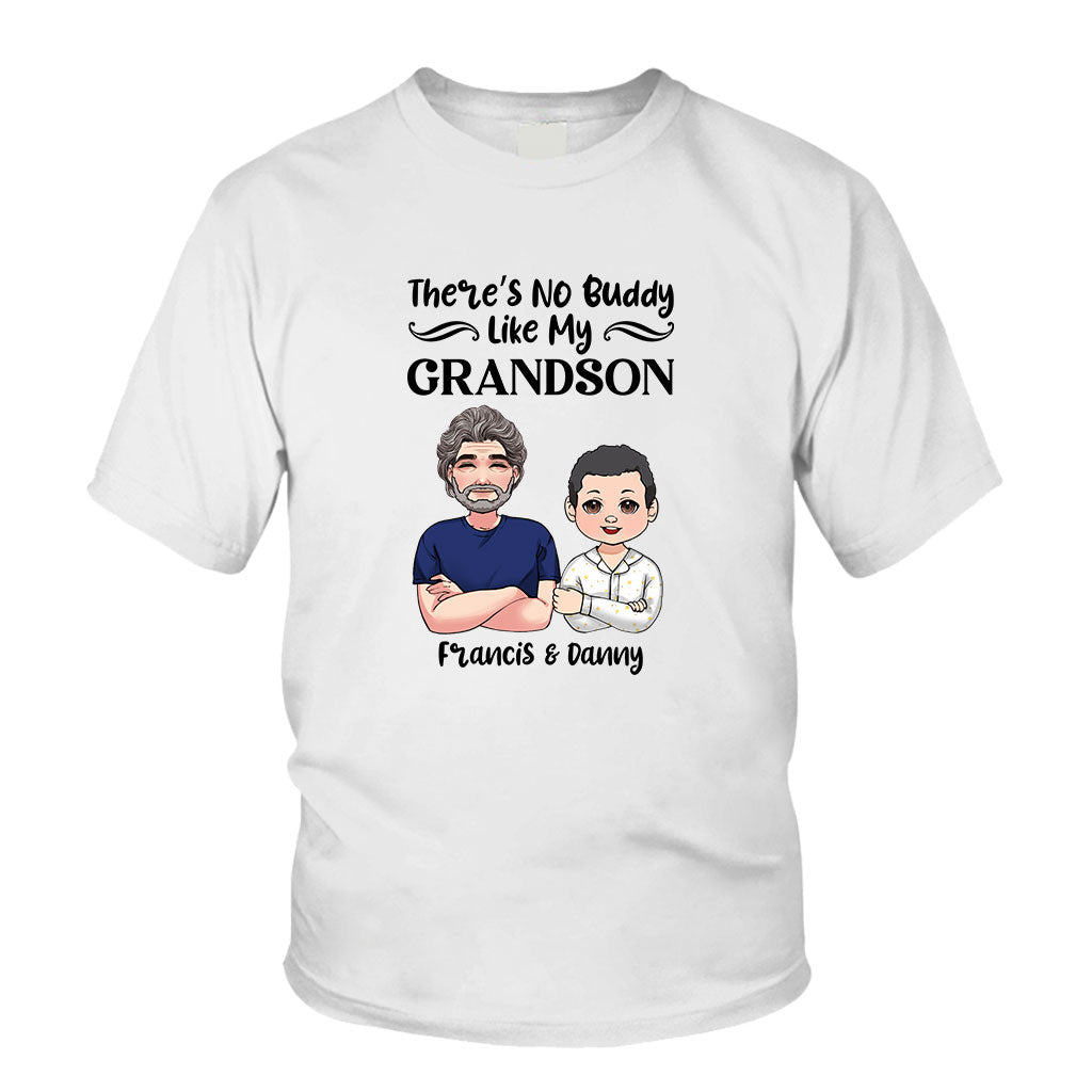 There Is No Buddy Like My Grandson/Granddaughter - Gift for grandpa - Personalized T-shirt And Hoodie