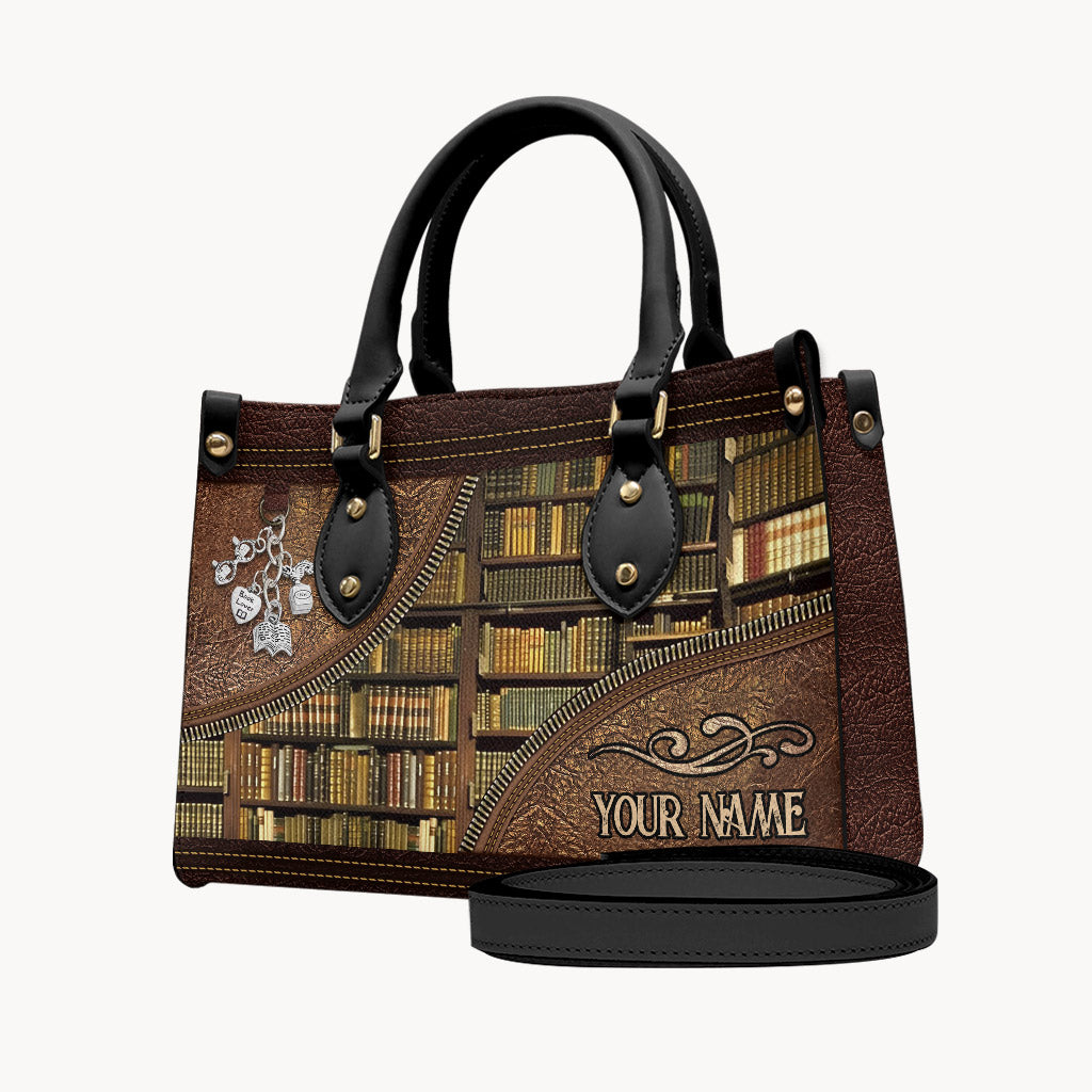 Library - Personalized Librarian Leather Handbag