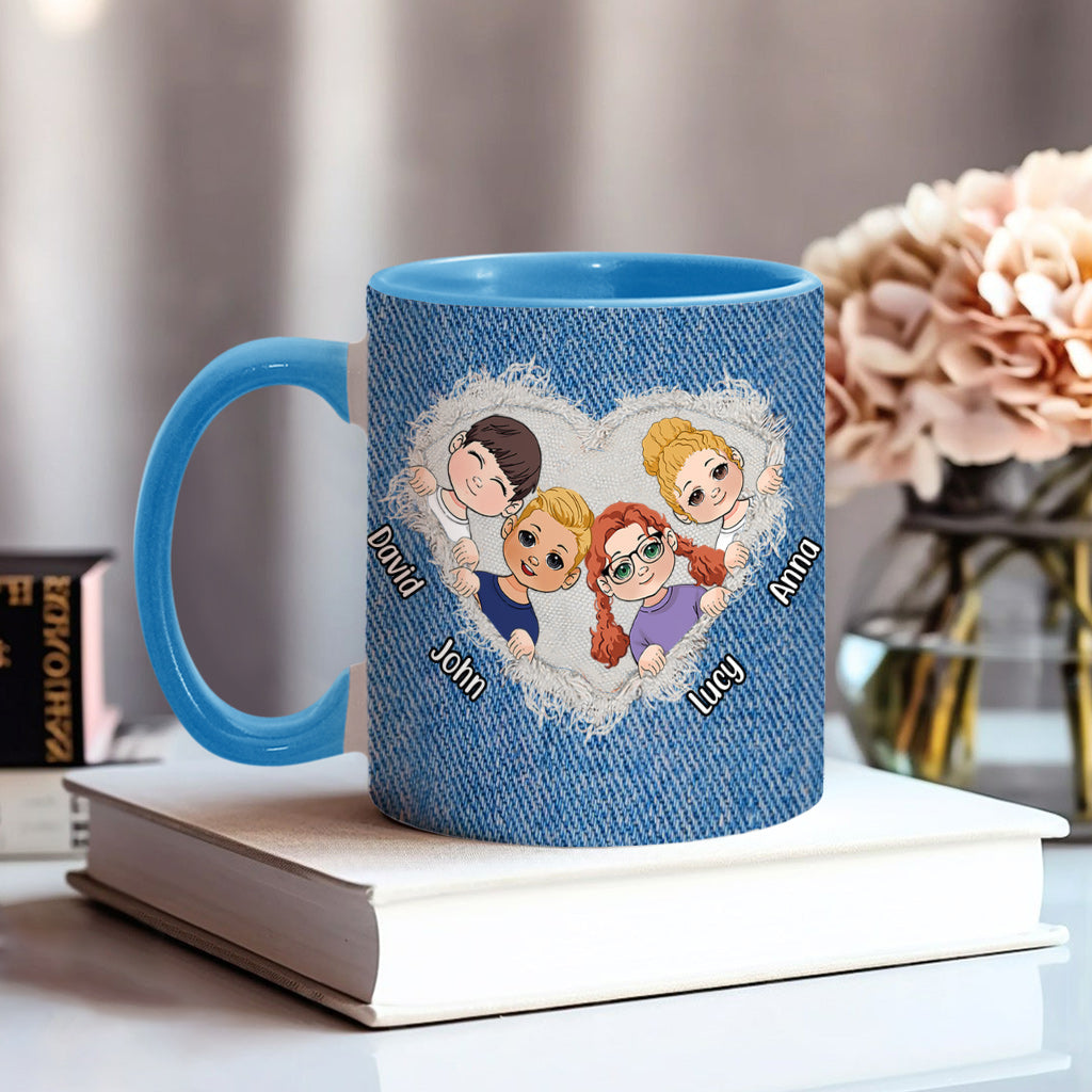 Best Grandma / Mom Ever - Personalized Grandma Accent Mug