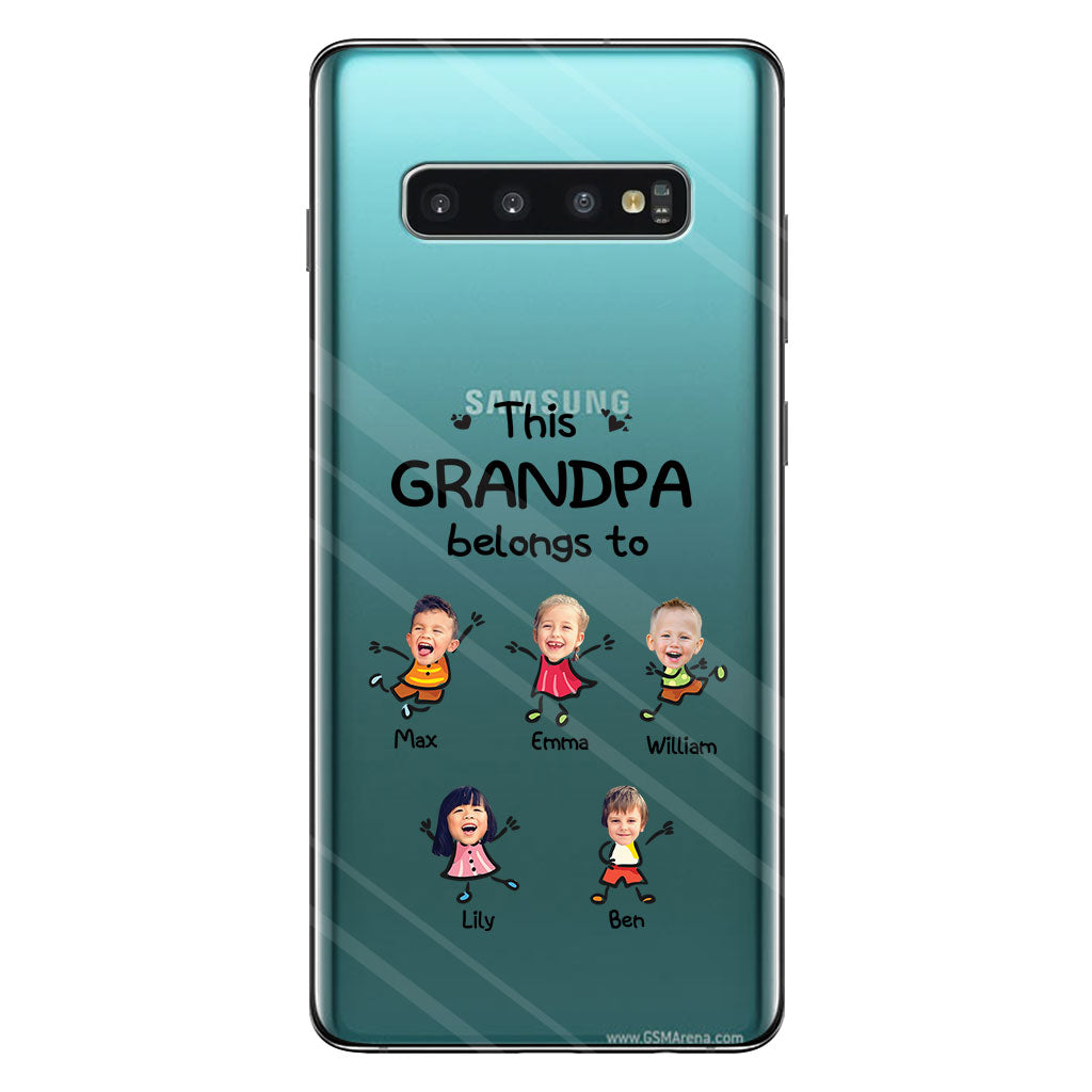 This Grandpa Belongs To - Personalized Grandpa Clear Phone Case