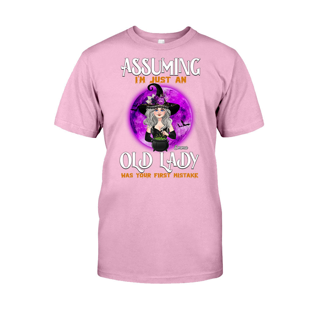 Assuming I'm Just An Old Lady Was Your First Mistake - Personalized Witch T-shirt & Hoodie