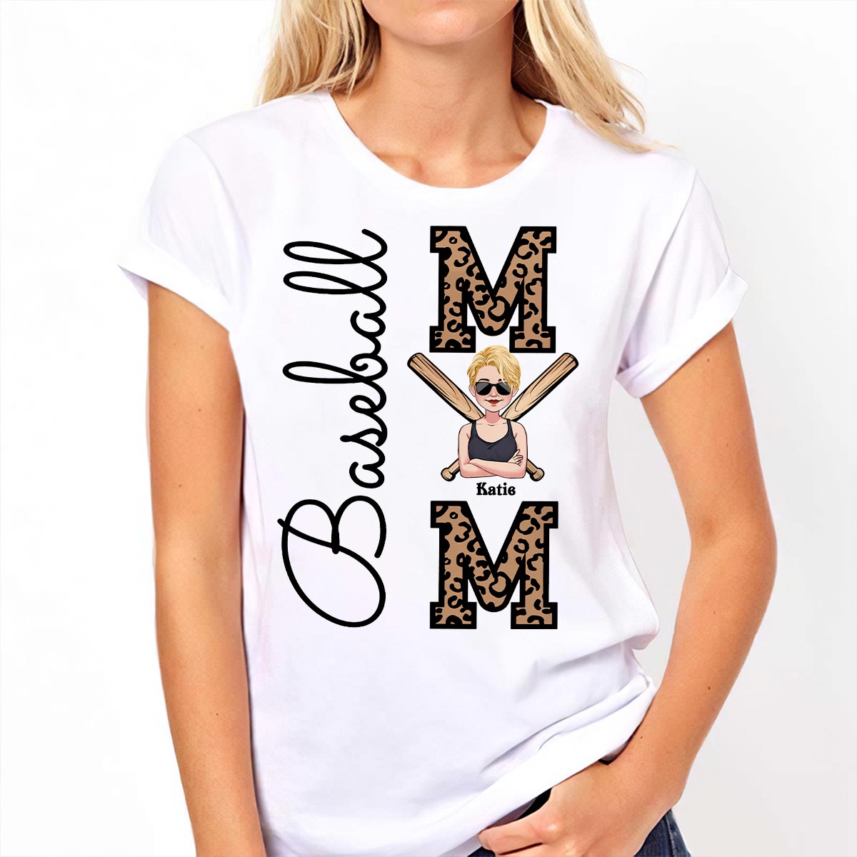 Baseball Mom - Personalized Baseball T-shirt and Hoodie