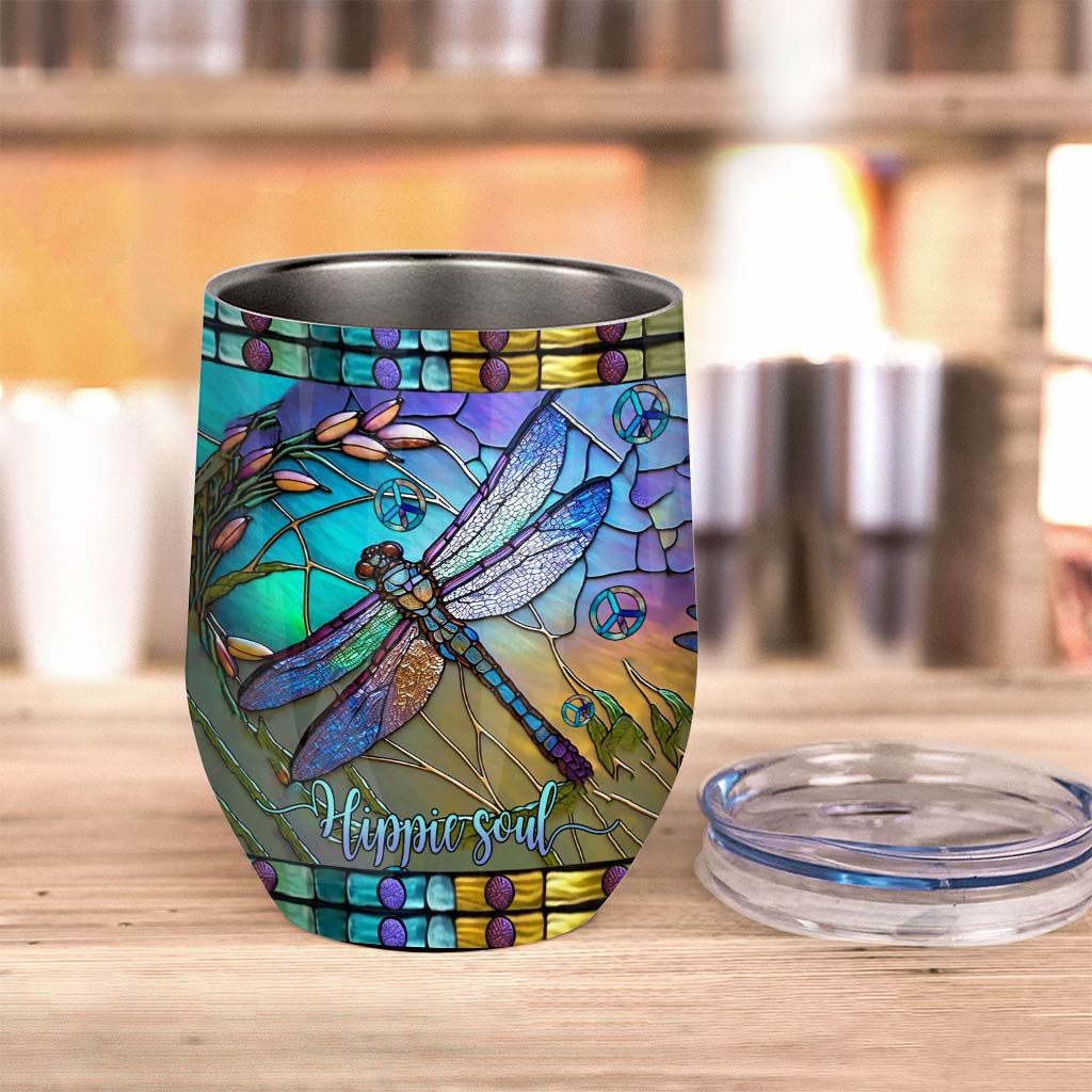 Hippie Soul - Personalized Hippie Wine Tumbler