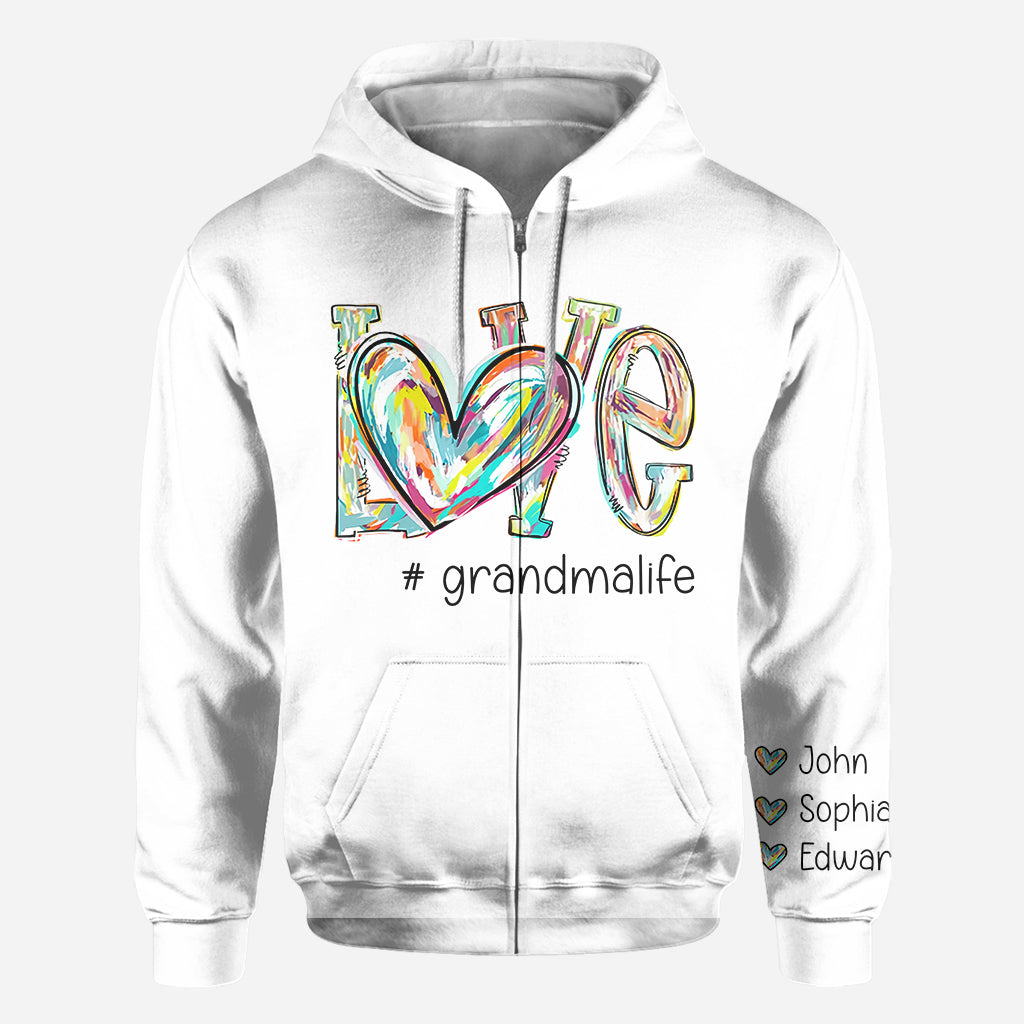 Love Grandma - Personalized Grandma All Over Shirt