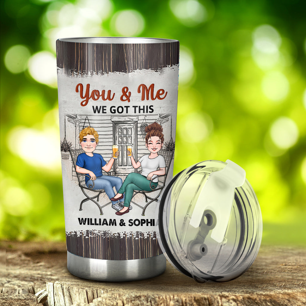 Congrats On Being My Husband - Personalized Husband And Wife Tumbler