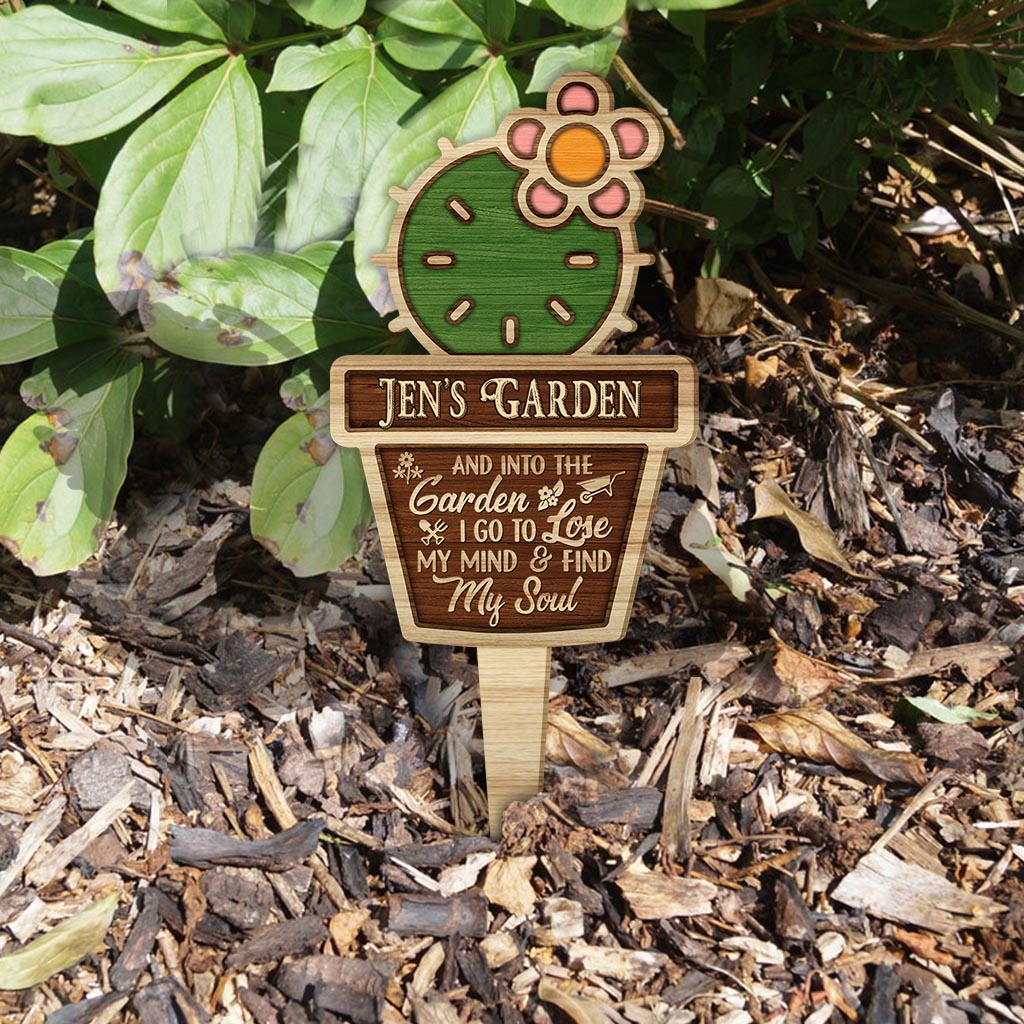 Beware Crazy Plant Lady Lives Here - Personalized Gardening Acrylic Plaque Stake