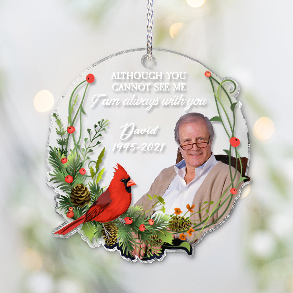 I'm Always With You - Personalized Memorial Transparent Ornament