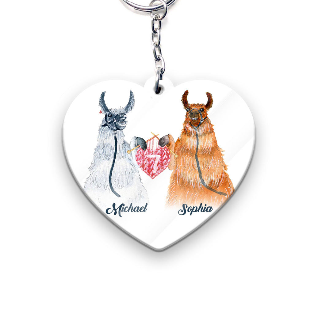 I Wool Always Love You - Personalized Husband And Wife Keychain