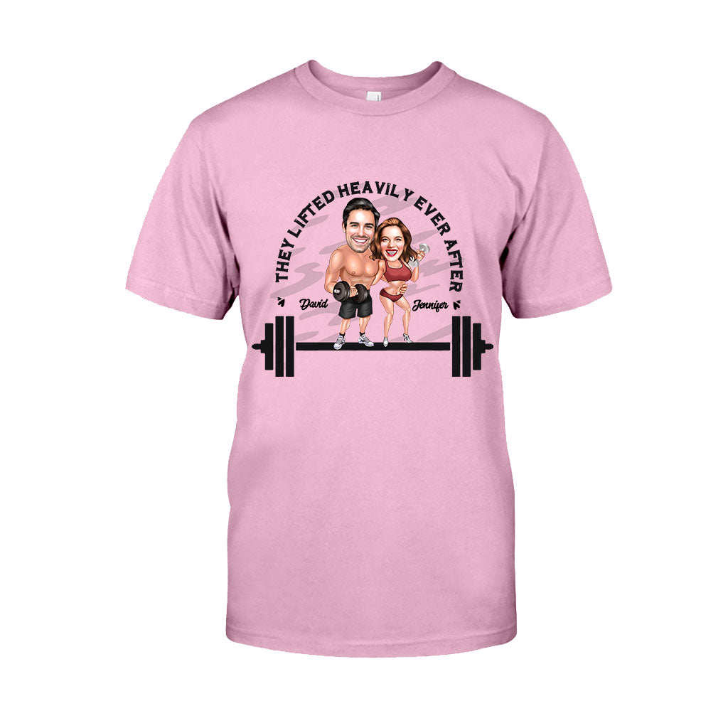 They Lifted Heavily Ever After - Personalized Fitness T-shirt And Hoodie