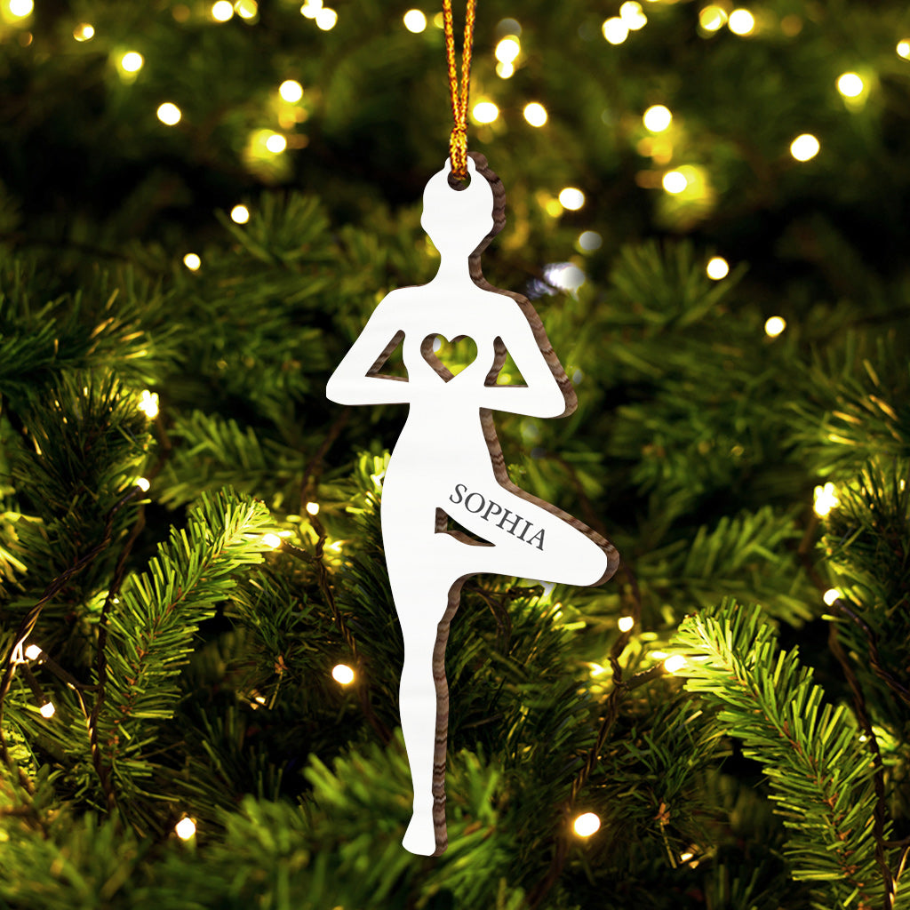 Love Yoga - Personalized Yoga Ornament